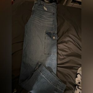 American Eagle Jeans Super High Rise Baggy Wide Leg, sz 16